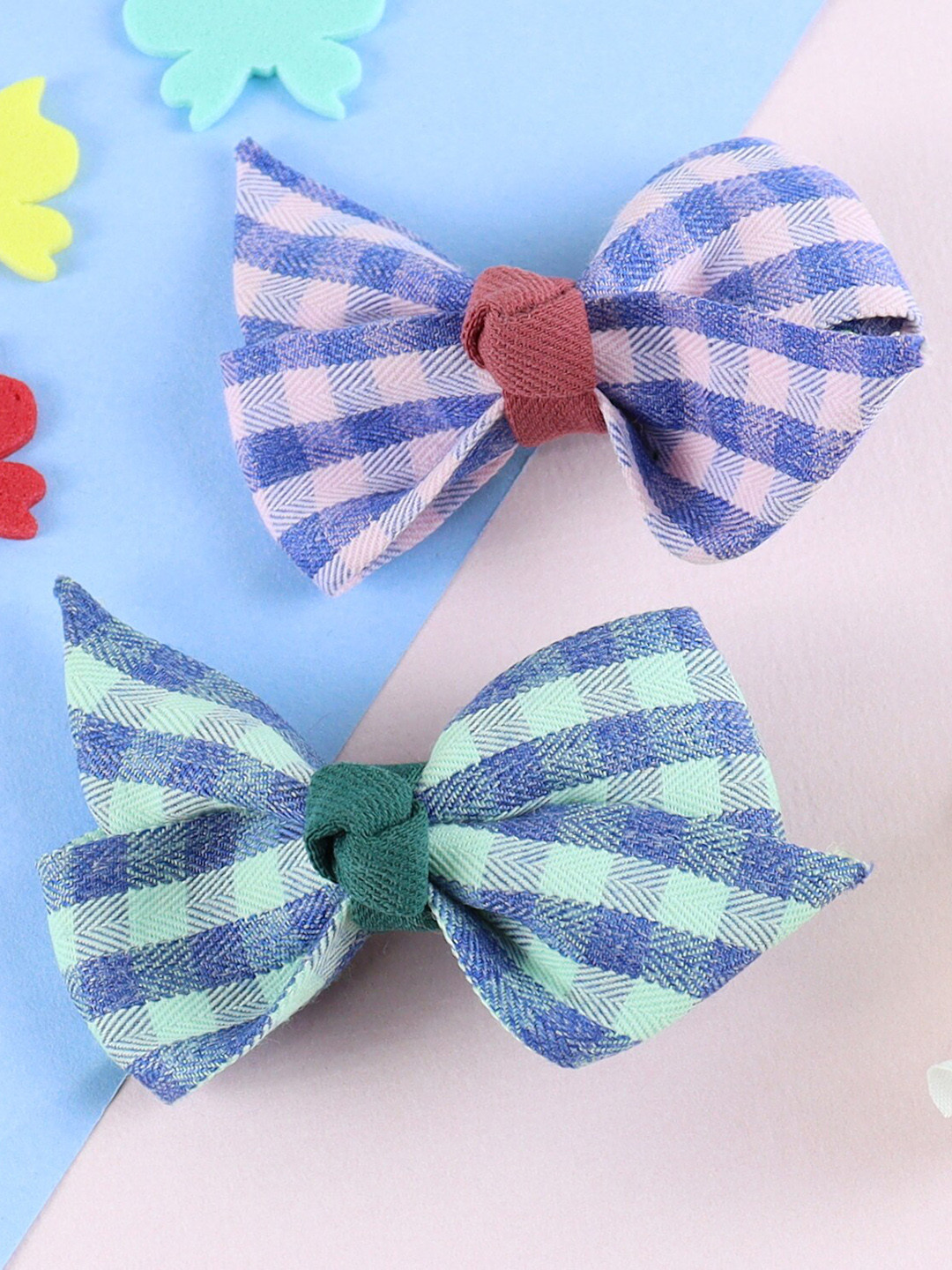 

Asthetika Kids Girls Set of 2 Bow Alligator Hair Clips, Pink