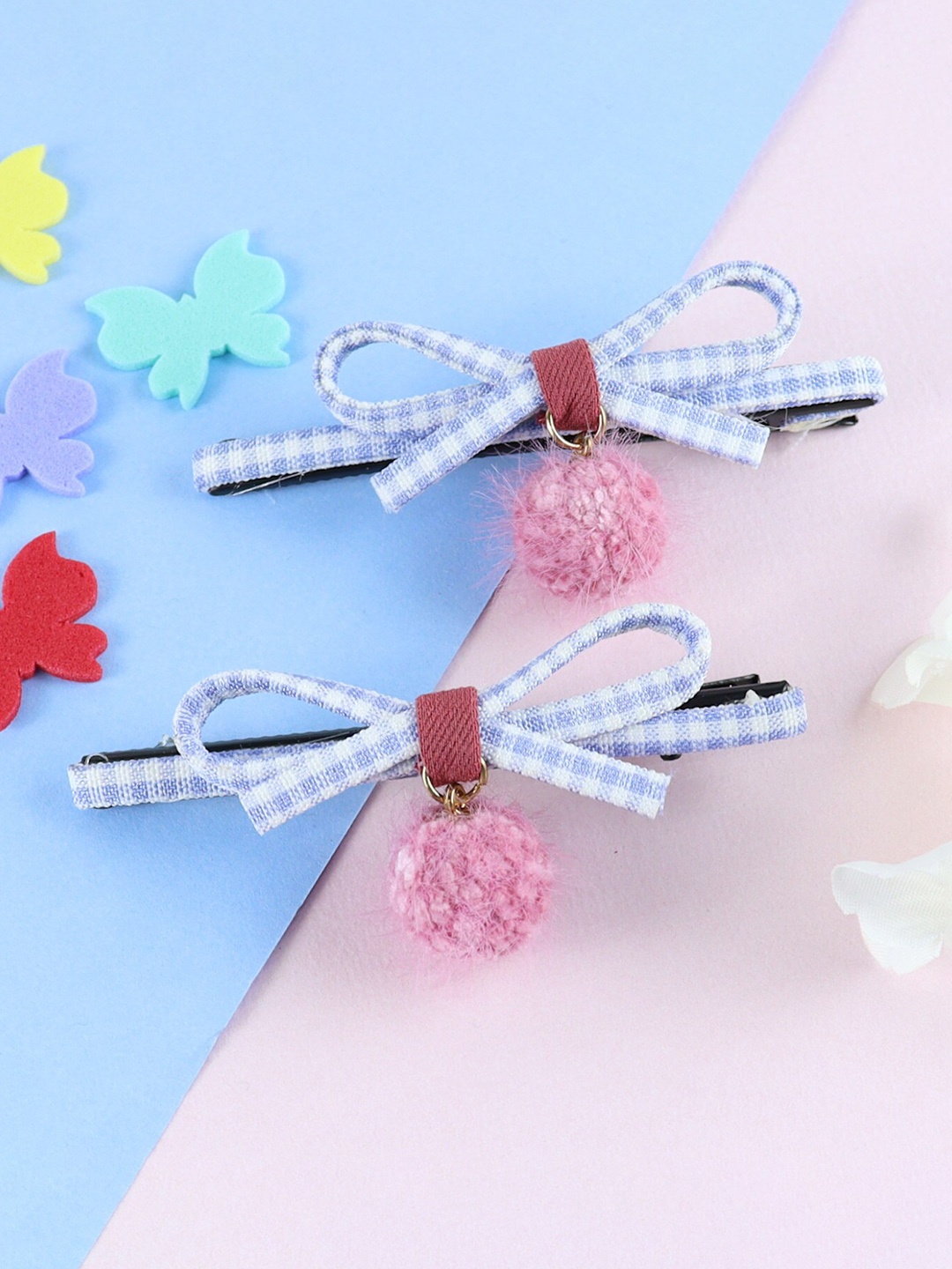 

Asthetika Kids Girls Set of 2 Alligator Hair Clip, Pink