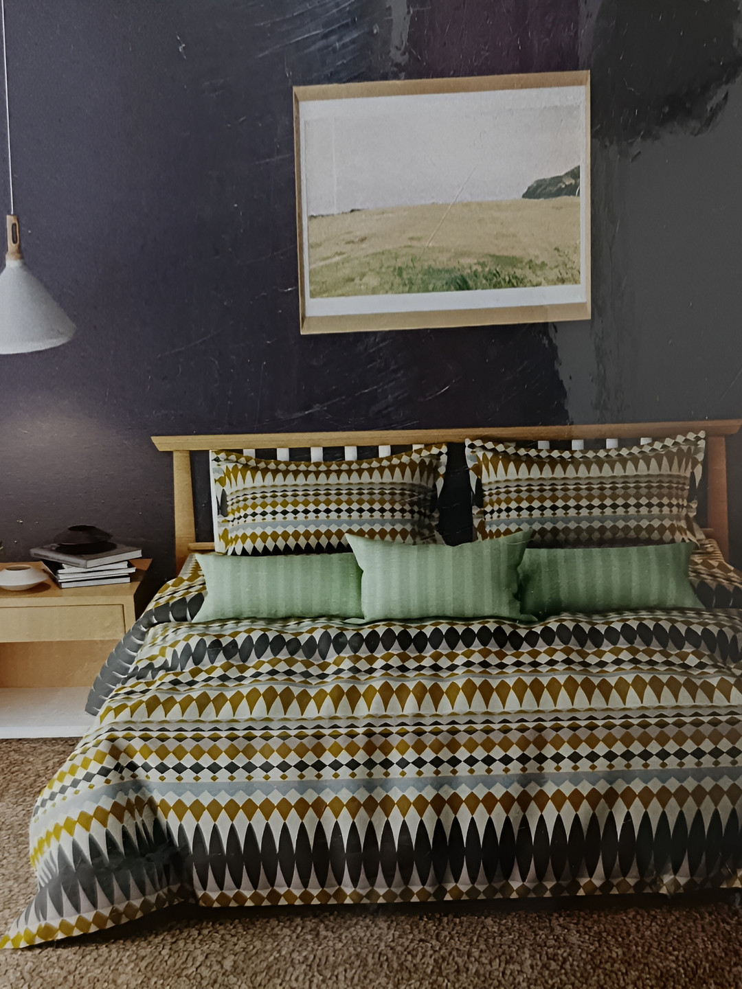 

Signature Beige & Grey Ethnic Motifs Printed 144 TC Queen Bedsheet with 2 Pillow Covers