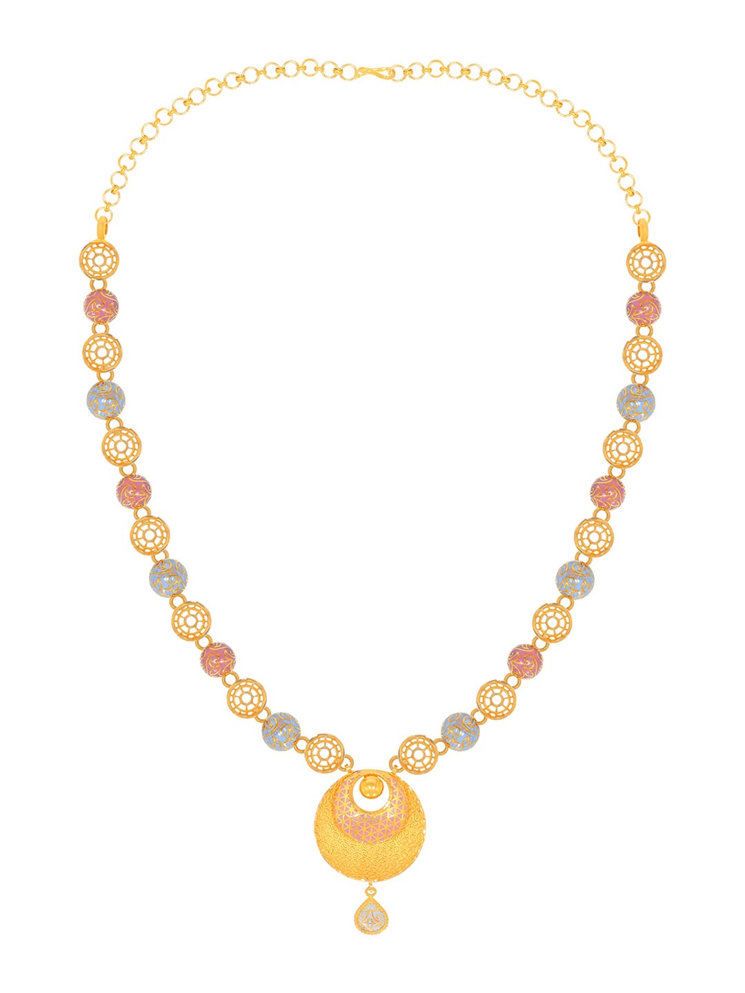 

BHIMA 22K Hallmark 916 Purity Yellow Gold Turkish Design Necklace
