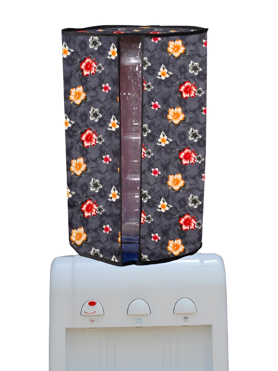 

Stylista Grey & Red Floral Printed Dustproof & Waterproof Water Dispenser Cover