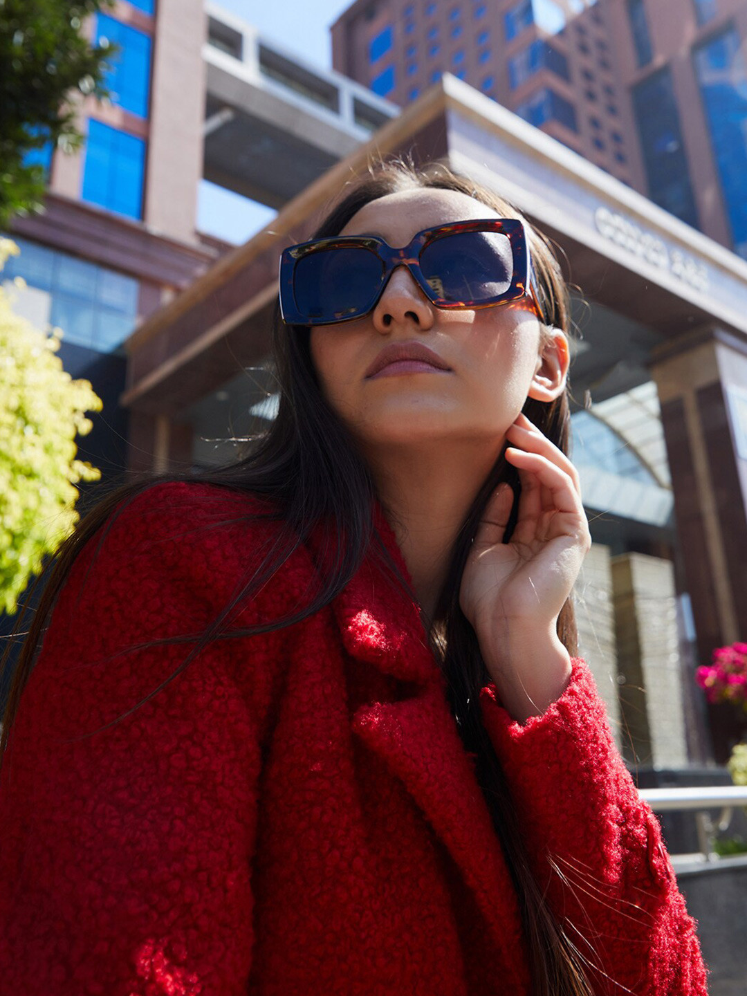 

HAUTE SAUCE by Campus Sutra Women Other Sunglasses With Polarised Lens AW24_HSSG1320, Black