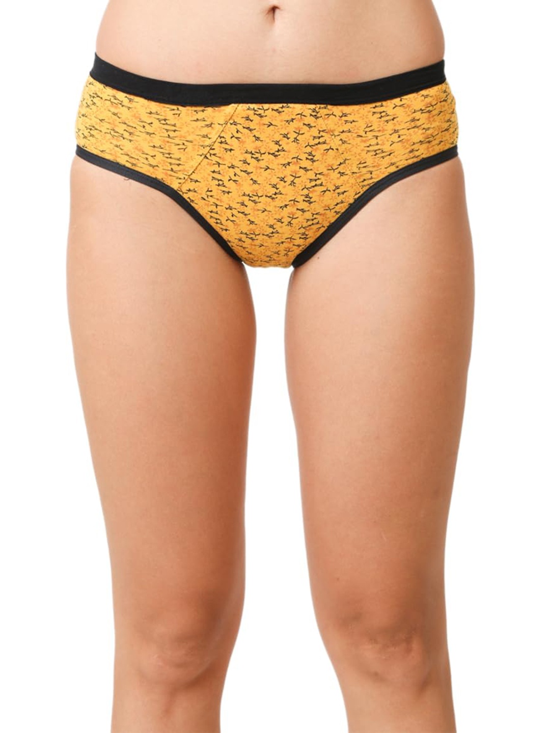 

CareDone Printed Cotton Reusable Leak-Proof Period Panty, Yellow