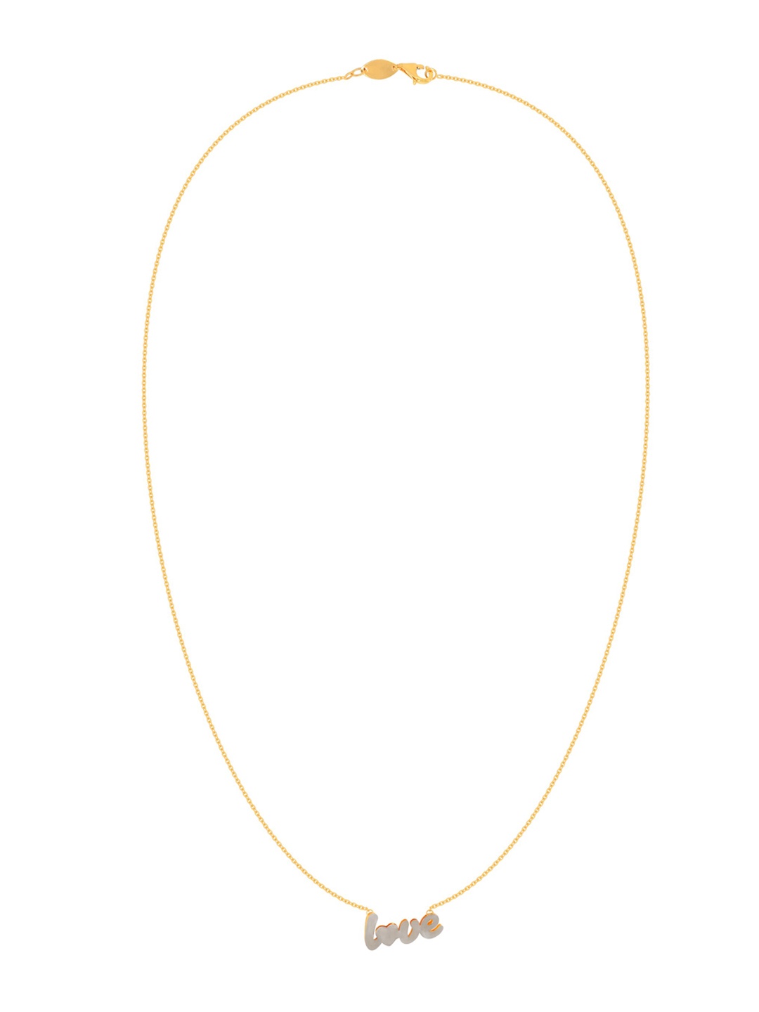 

BHIMA 22K Hallmark 916 Purity Yellow Gold Love Pendant Necklace