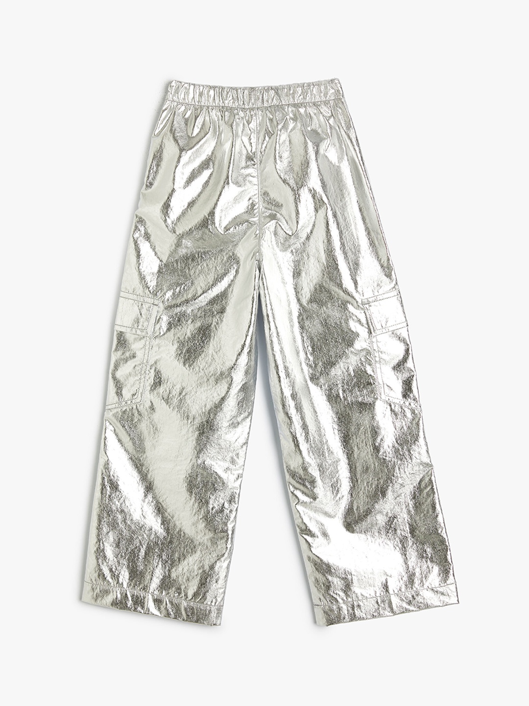 

Koton Girls Straight Fit Clean Look Cropped Cargo Styles Jeans, Grey