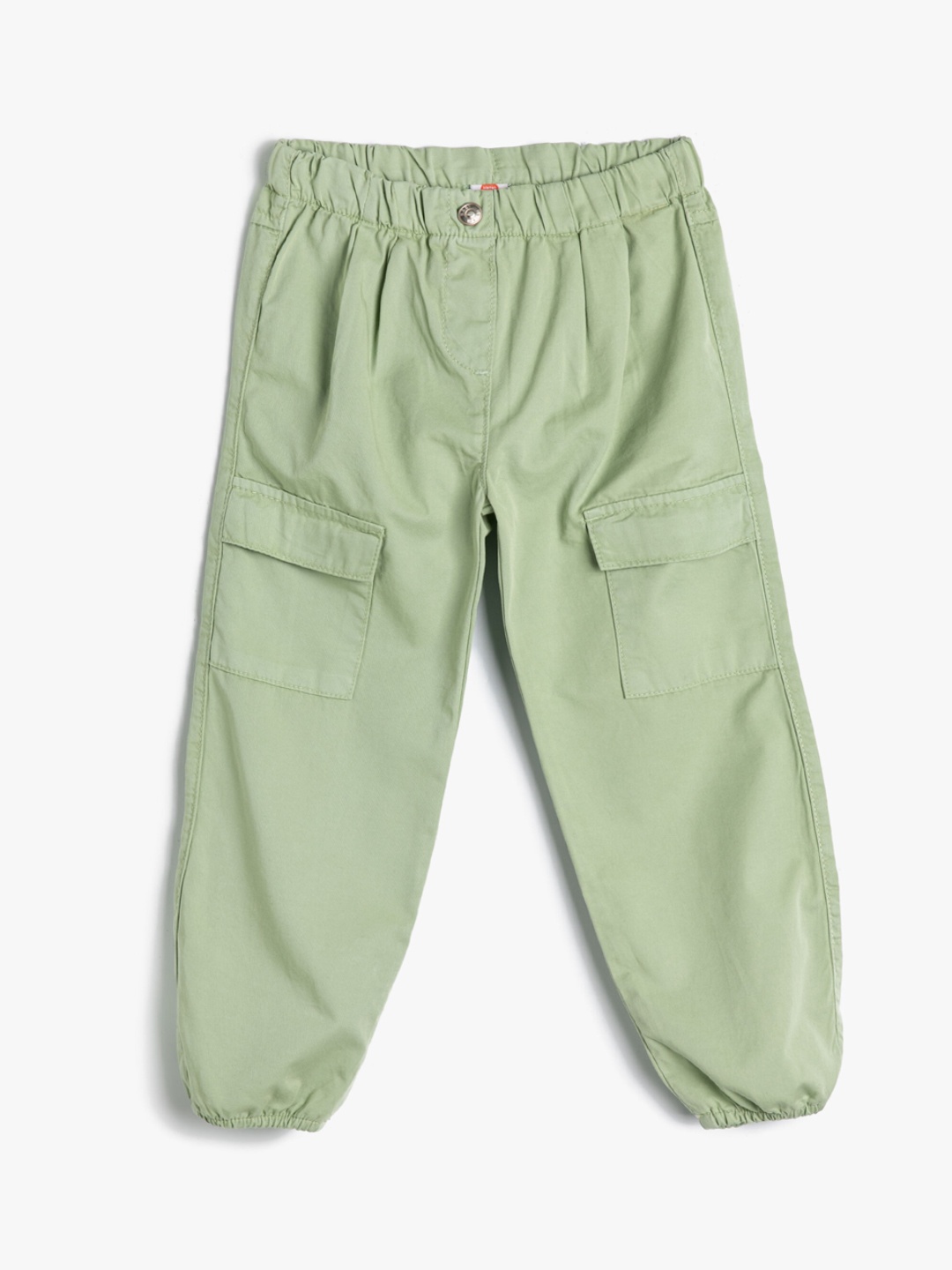 

Koton Girls Mid Rise Pure Cotton Cargo Trouser, Green