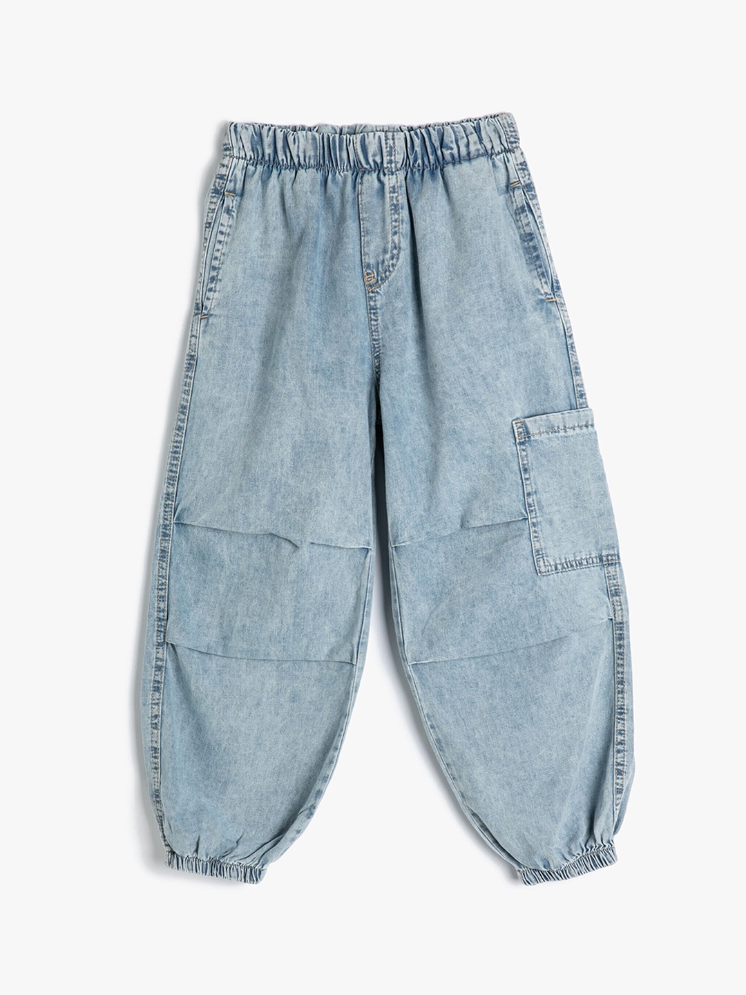 

Koton Boys Clean Look Heavy Fade Slouchy Fit Cotton Jeans, Blue