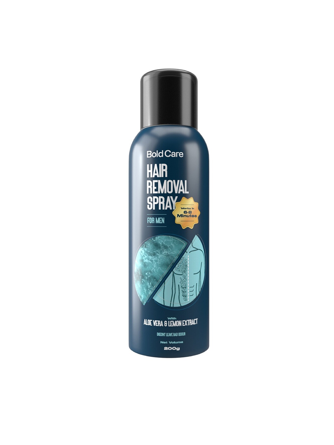 

Bold Care Hair Removal Spray With Aloe Vera Extract - 200g, Blue