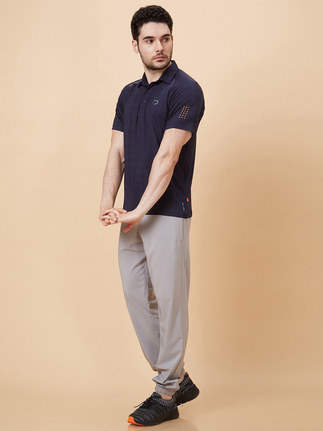 

ROAR FOR GOOD Typography Polo Collar T-shirt, Navy blue