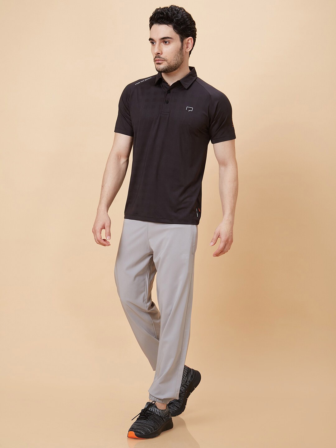 

ROAR FOR GOOD Polo Collar T-shirt, Black