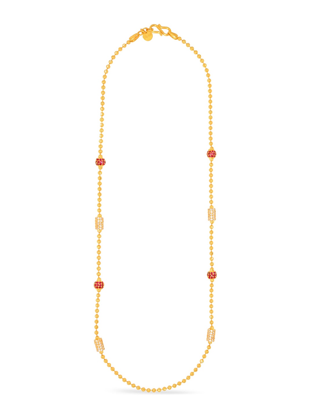 

BHIMA 22K Hallmark 916 Purity Yellow Gold Multi Stone Necklace