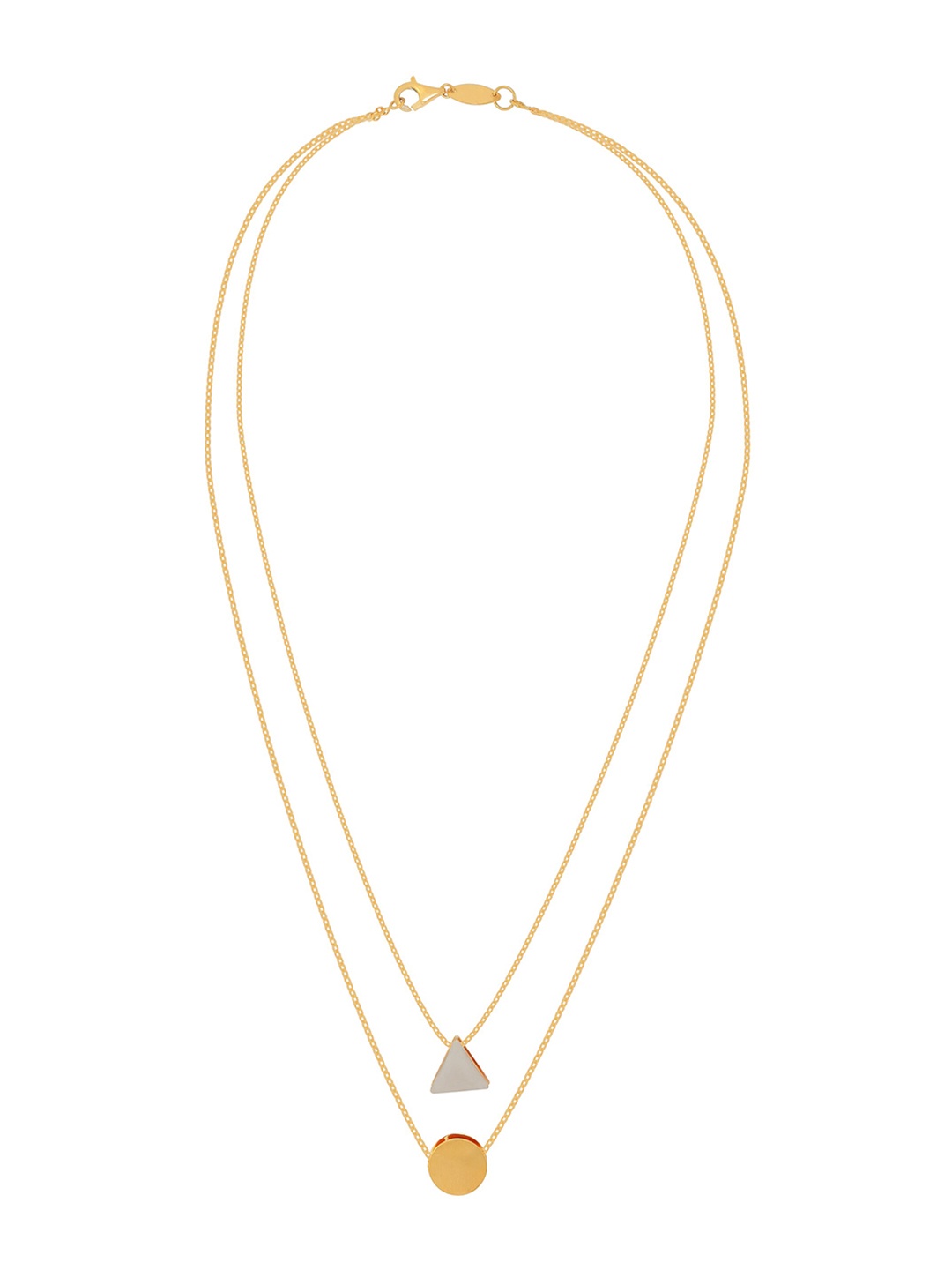 

BHIMA 22K Hallmark 916 Purity Yellow Gold Double Layer Necklace