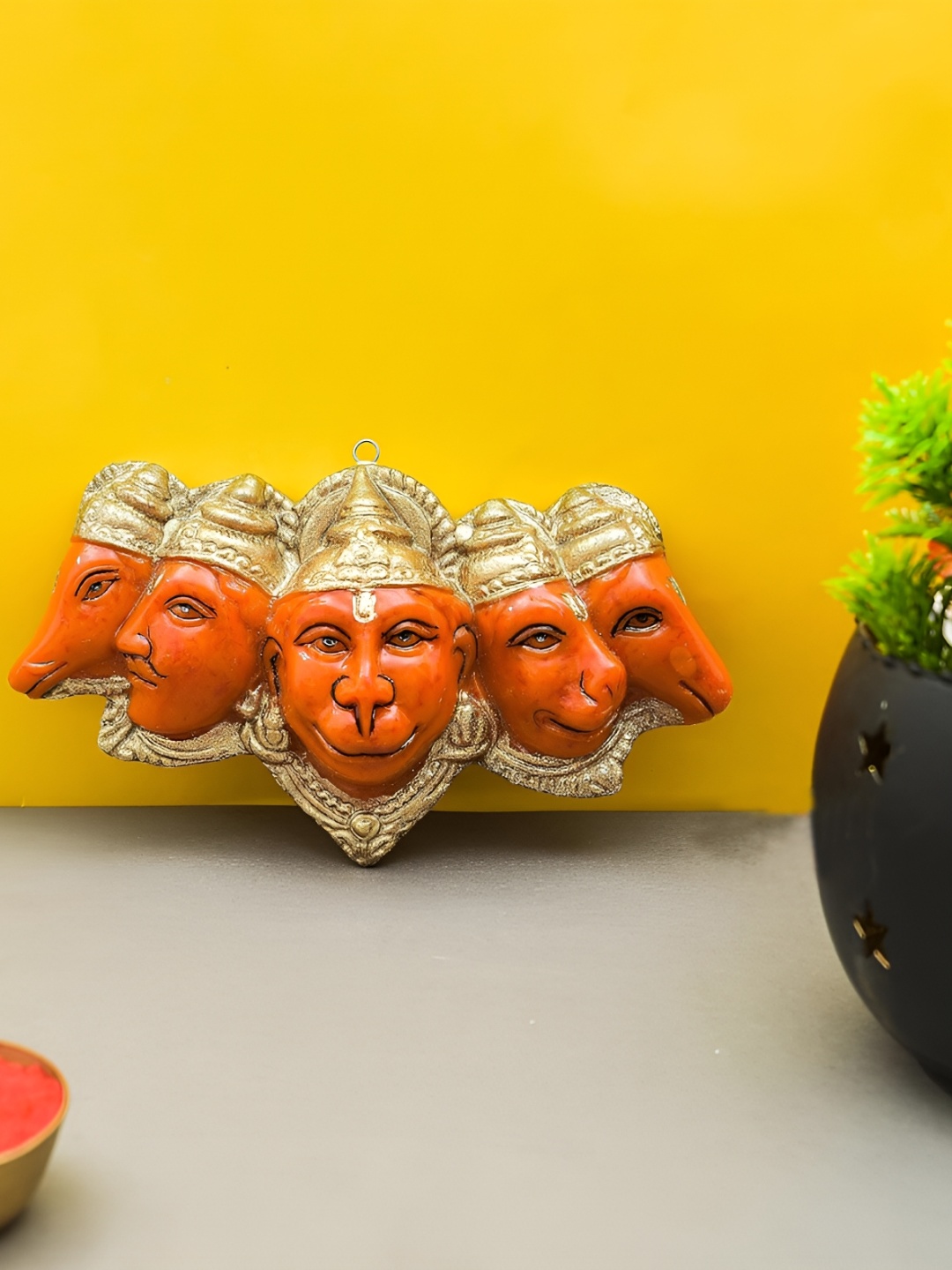 

Vikarafty Orange Religious Idol Showpiece
