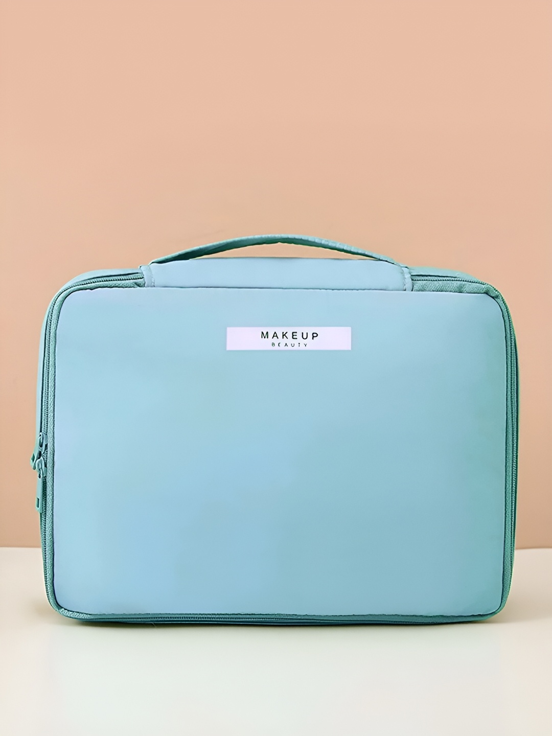 Cortina Blue & White Water Resistant Makeup Accessories Organiser