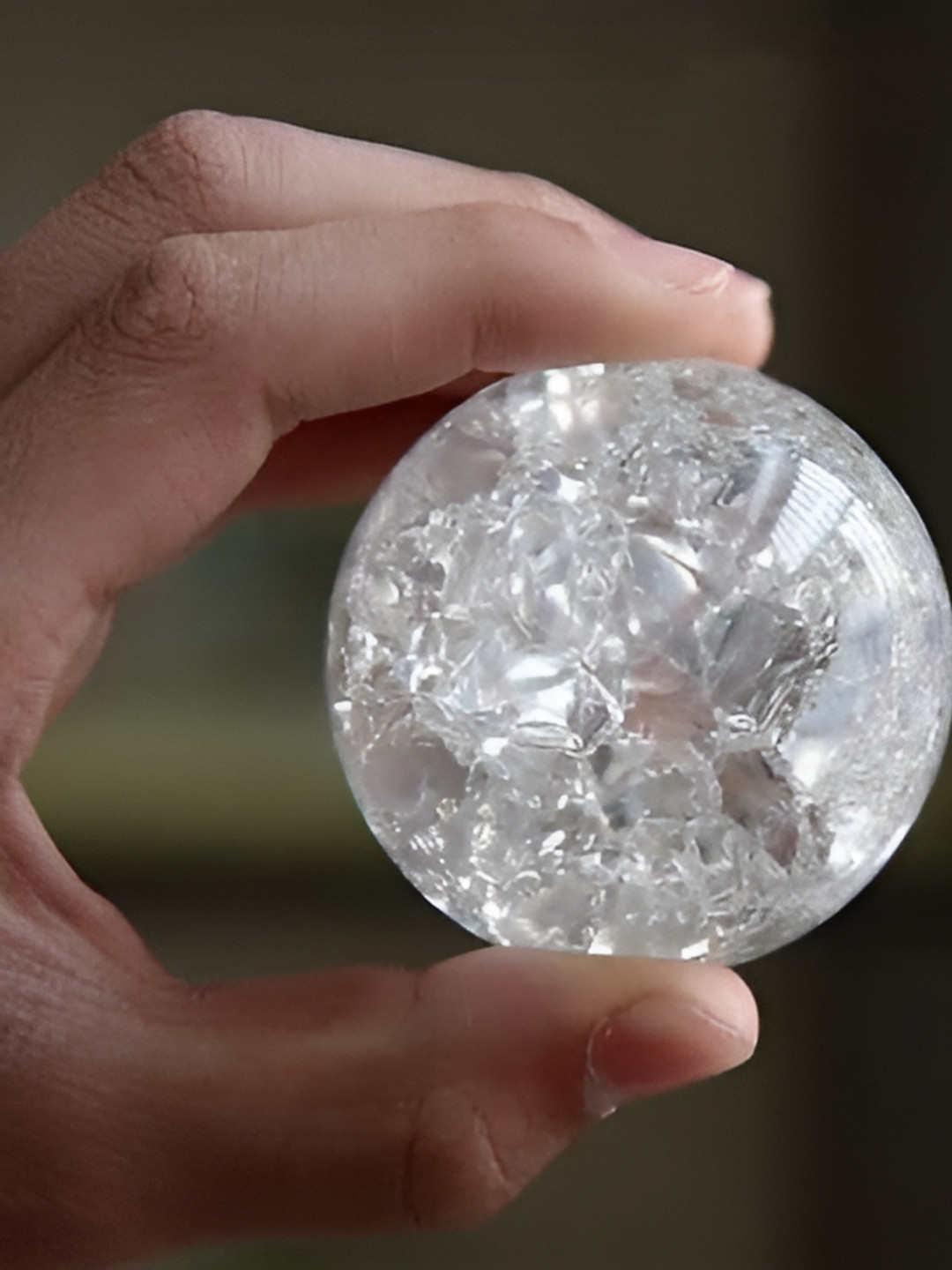 

Craft Smith Transparent Glowing Crystal Small Indoor Fountain Ball