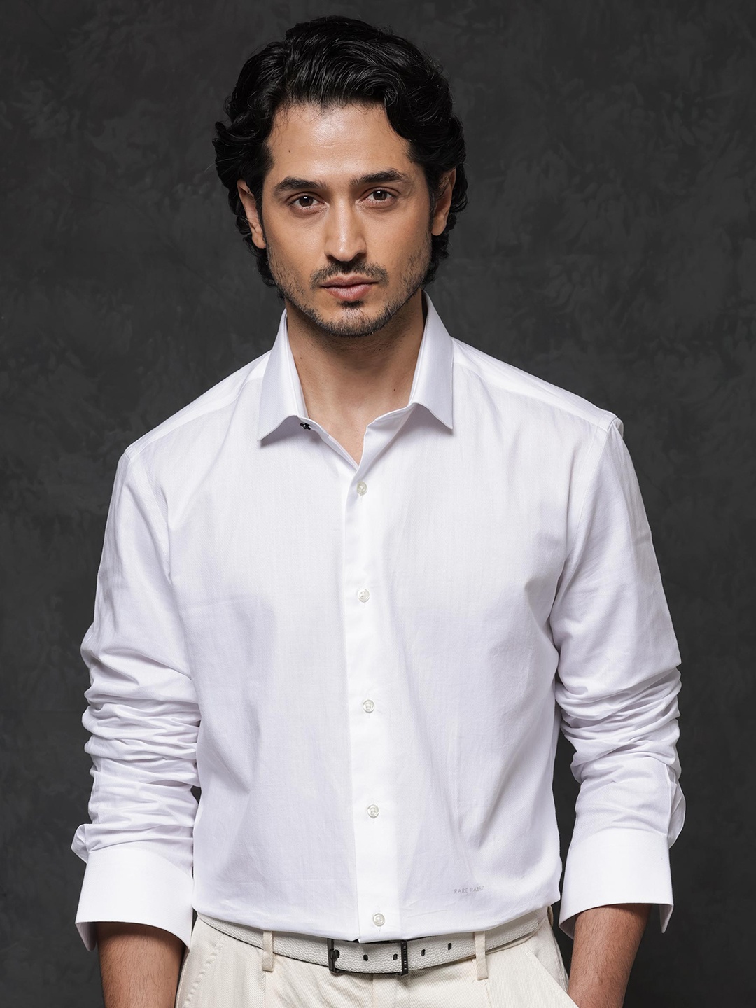 

RARE RABBIT Men Messa Regular Fit Formal Shirt, White