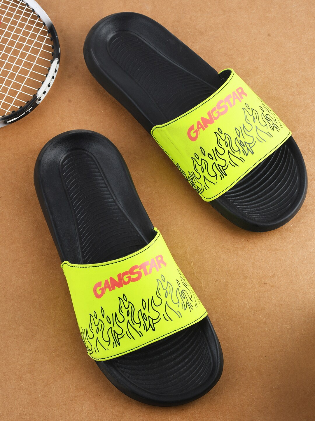 

PERY PAO Men Printed Sliders, Green