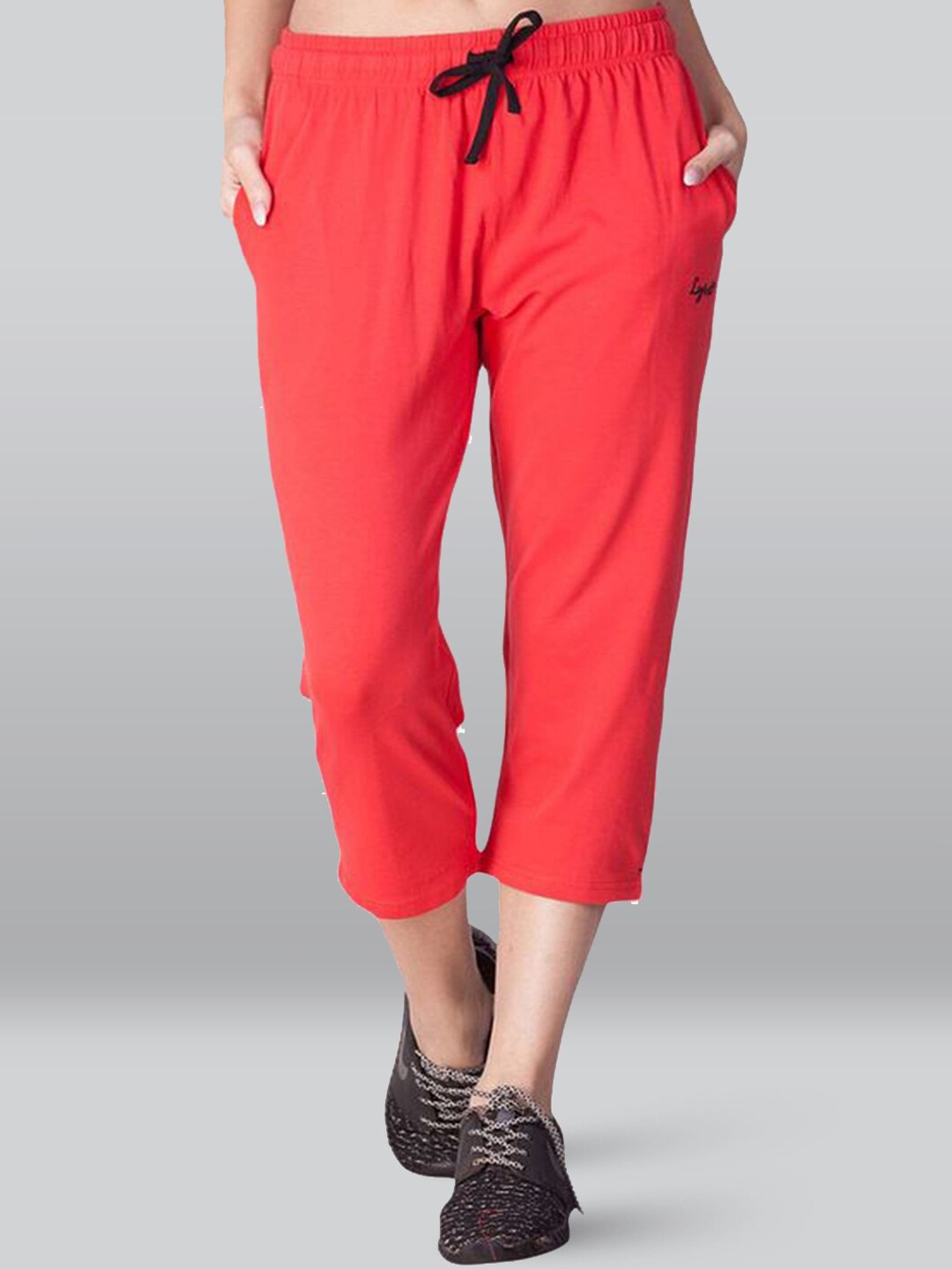 

LYRA Women Cotton Mid-Rise Track Pant, Coral