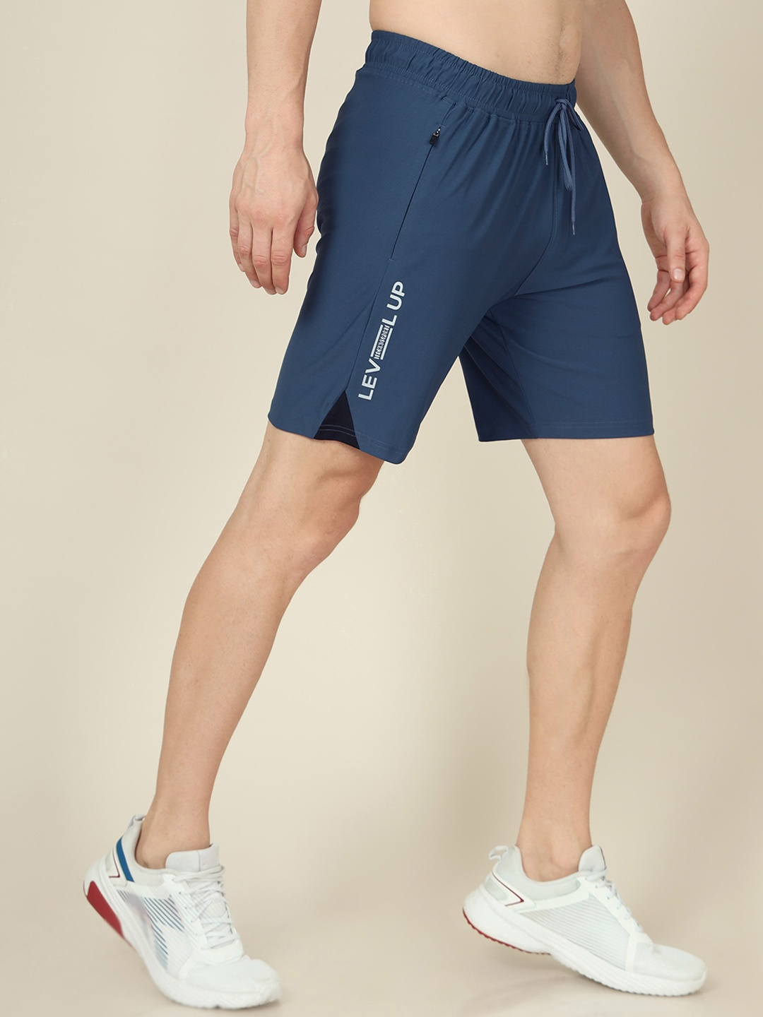 

Technosport Men Slim Fit Anti Microbial Technology Active Shorts, Blue