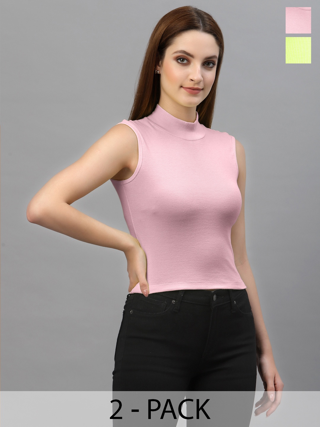 

Friskers Cotton Fitted Top, Fluorescent green