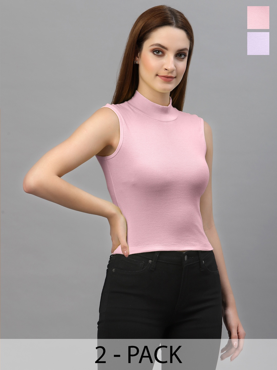 

Friskers Cotton Fitted Top, Purple