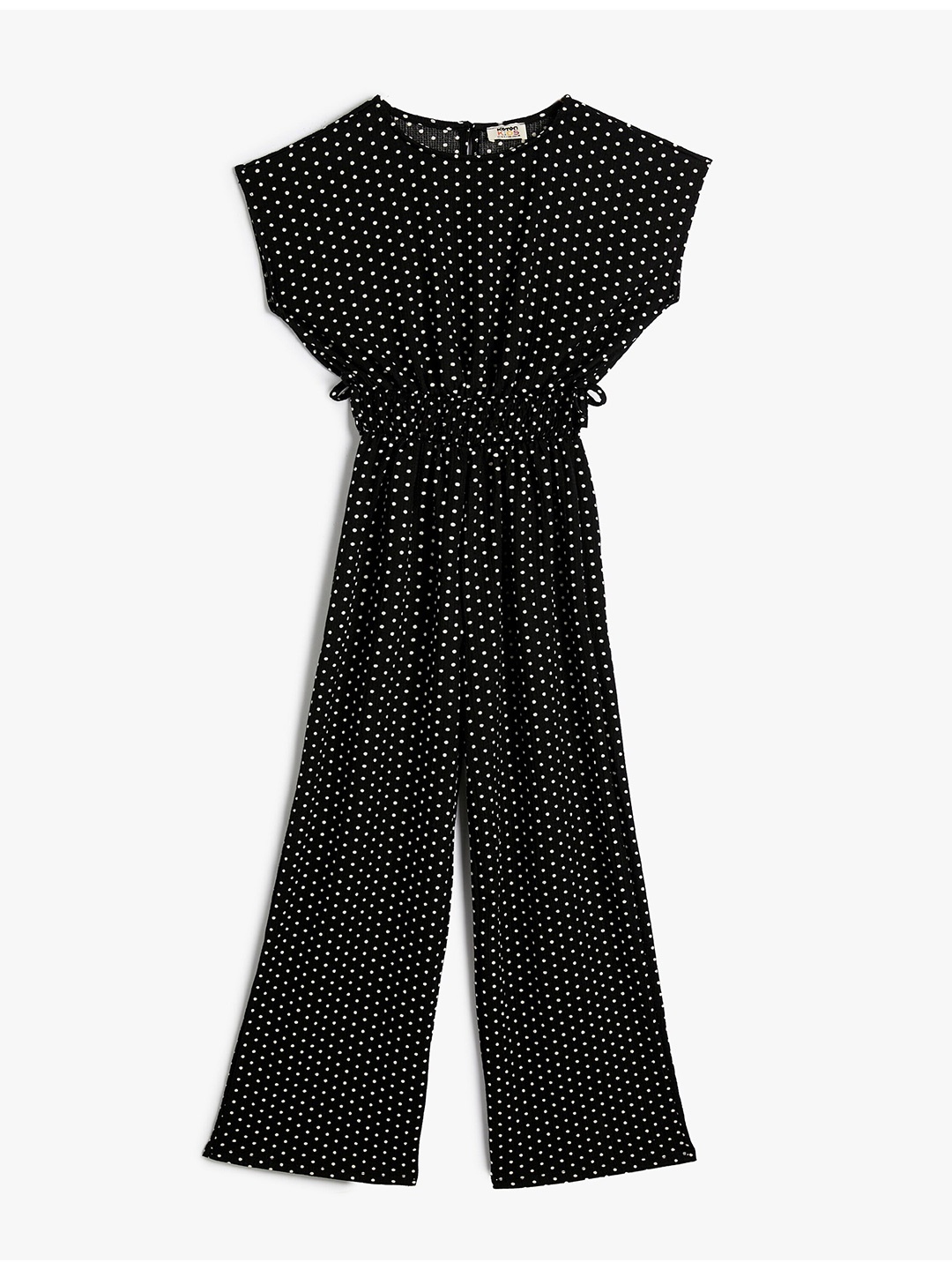 

Koton Girls Polka Dot Printed Basic Jumpsuit, Black