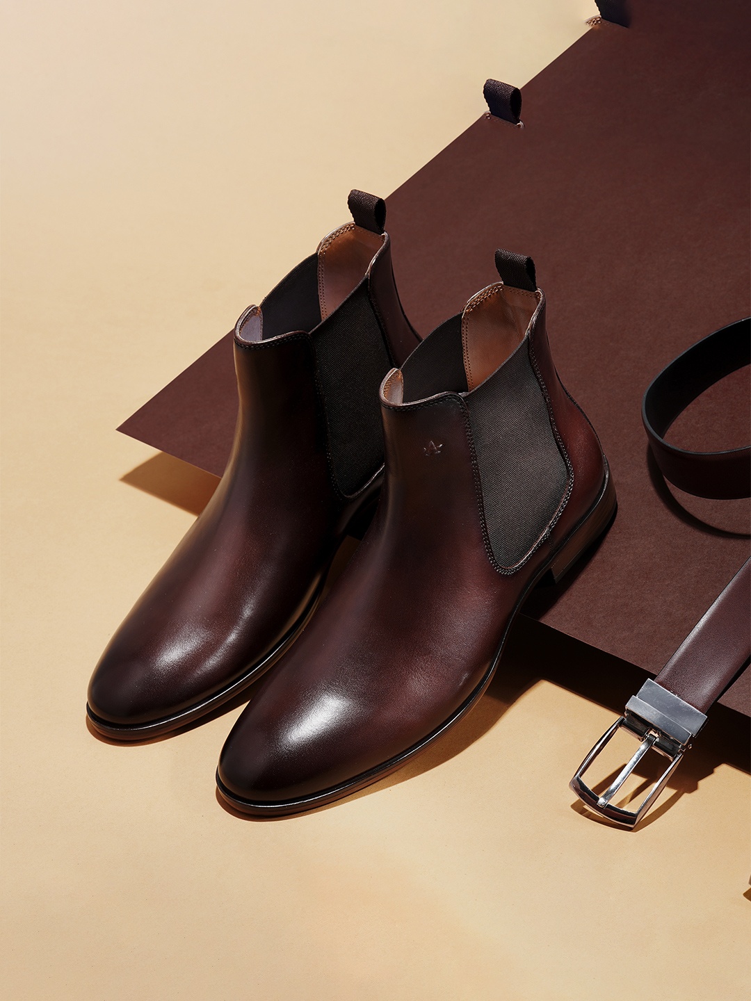 

ARROW Leather Chelsea Boots, Brown