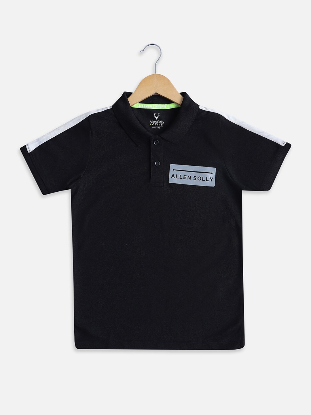 

Allen Solly Junior Boys Polo Collar Short Sleeves Cotton T-shirt, Black