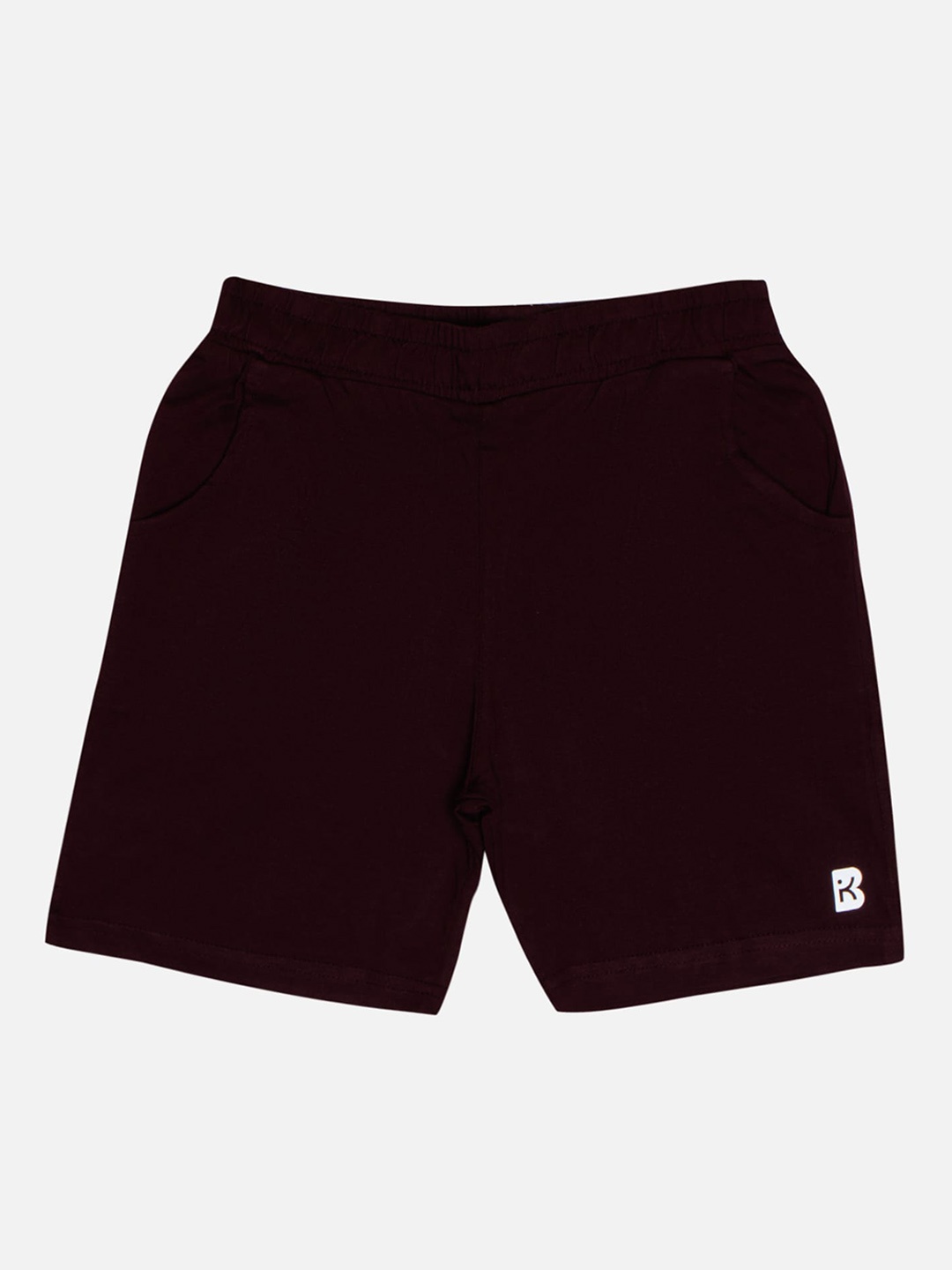 

Bodycare Kids Girls Mid-Rise Cotton Shorts, Maroon