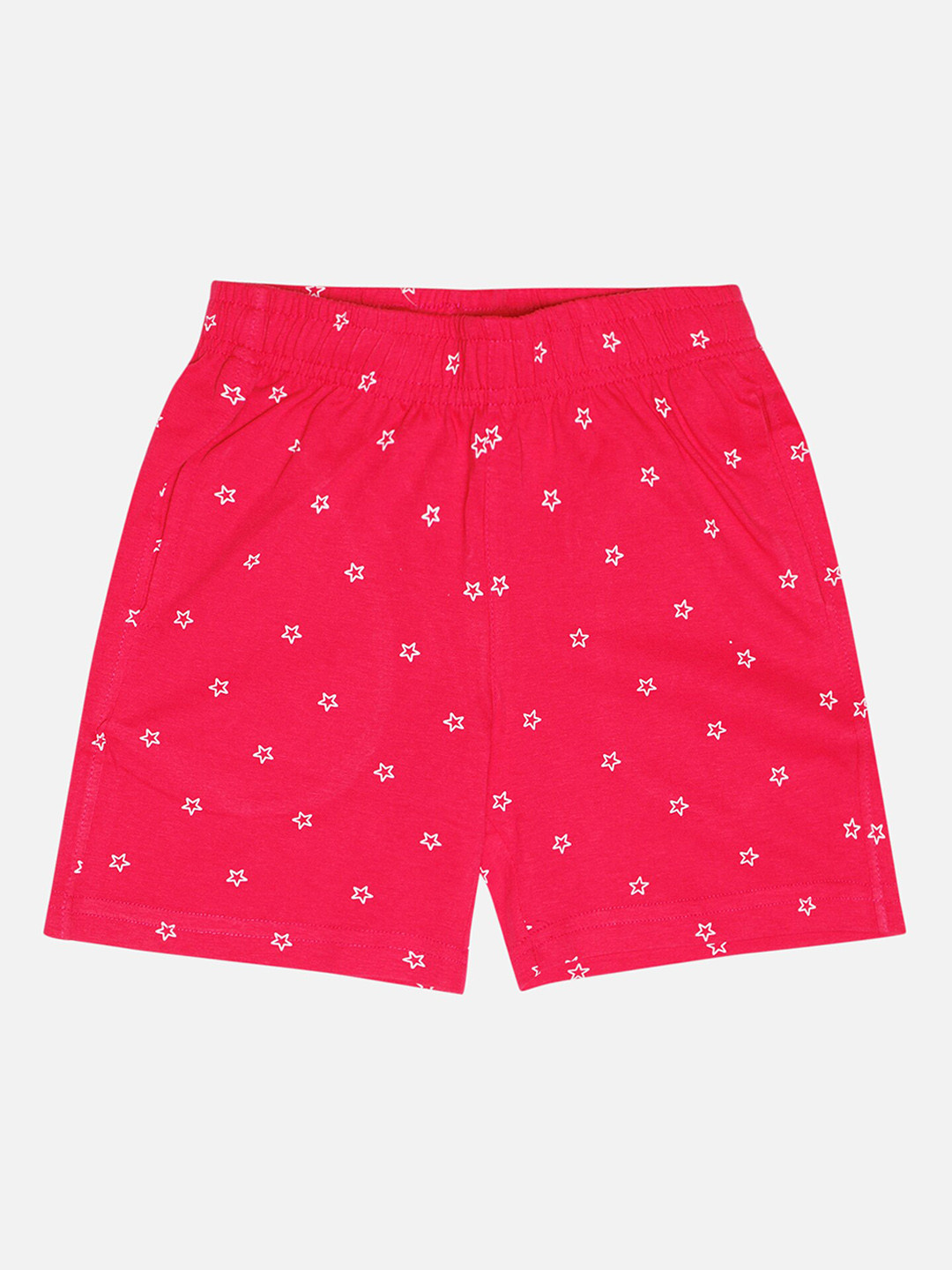 

Bodycare Kids Girls Conversational Printed Cotton Shorts, Fuchsia