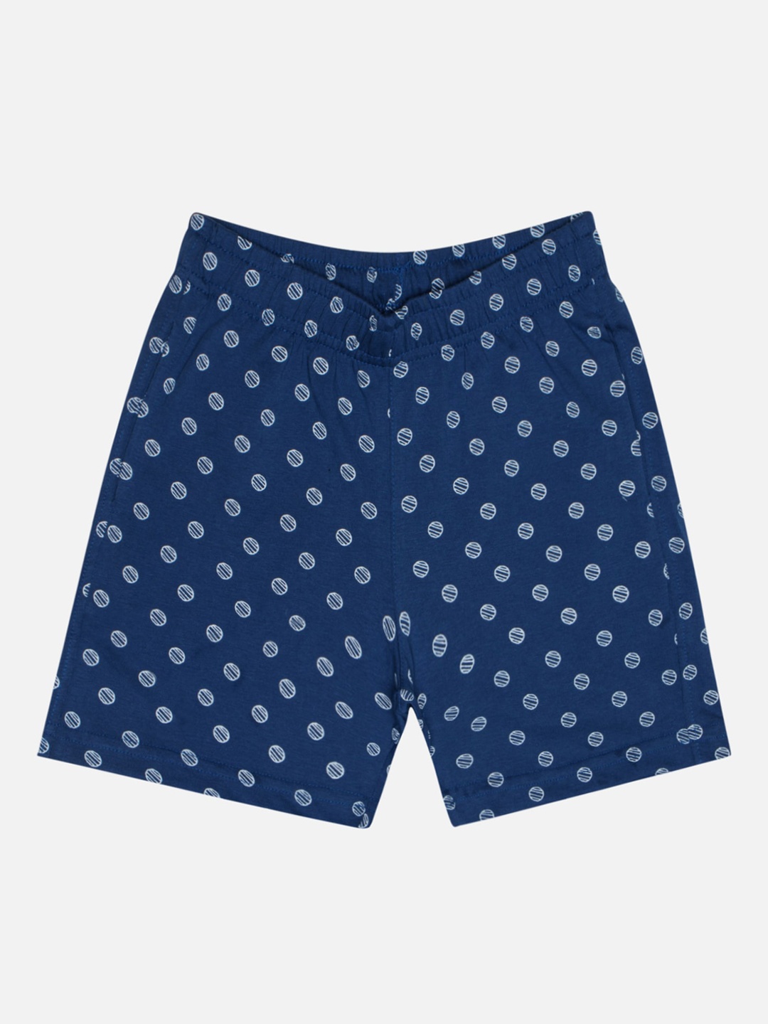 

Bodycare Kids Girls Conversational Printed Cotton Shorts, Navy blue