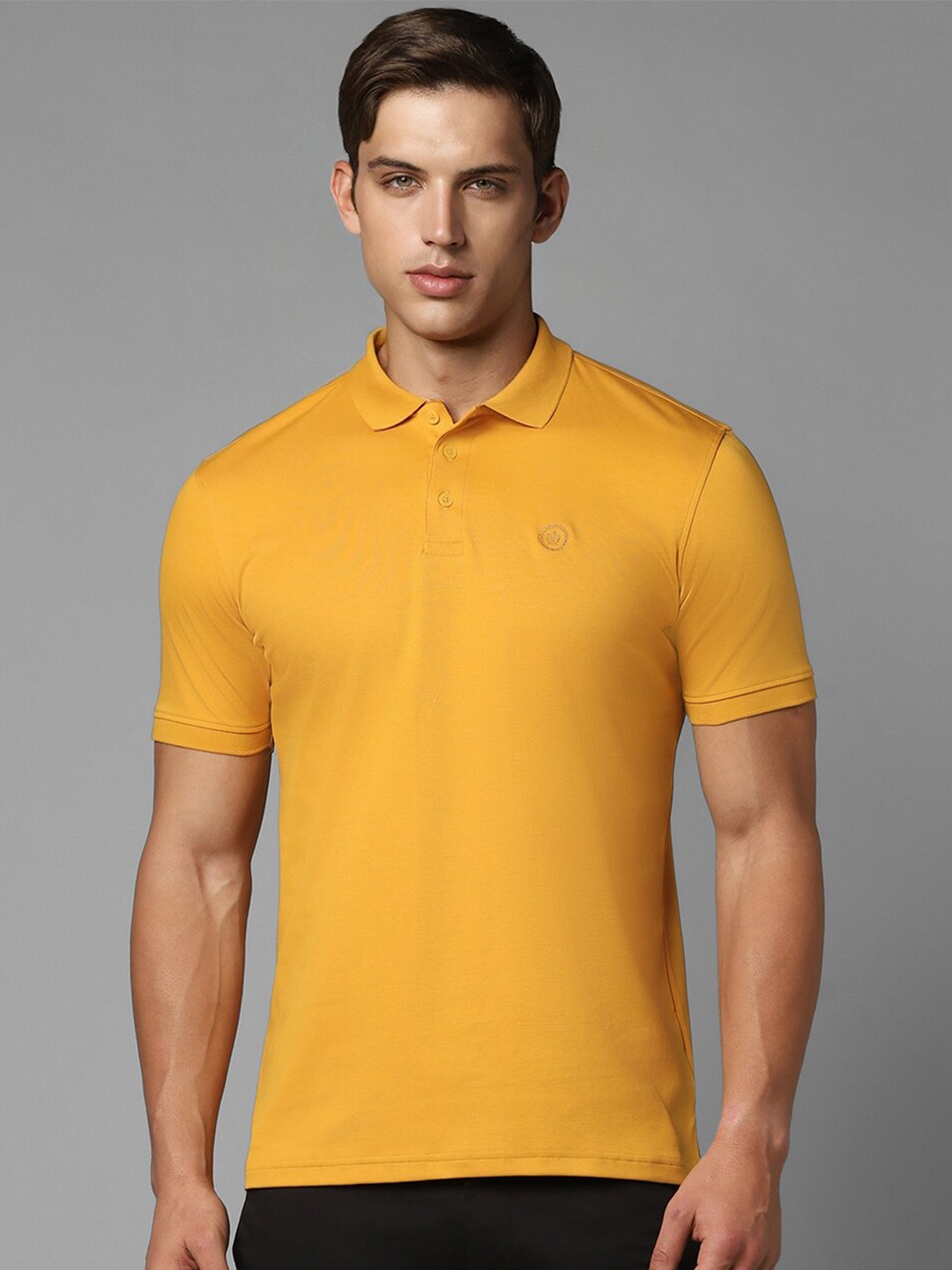 

Louis Philippe Cotton Polo Collar T-shirt, Yellow