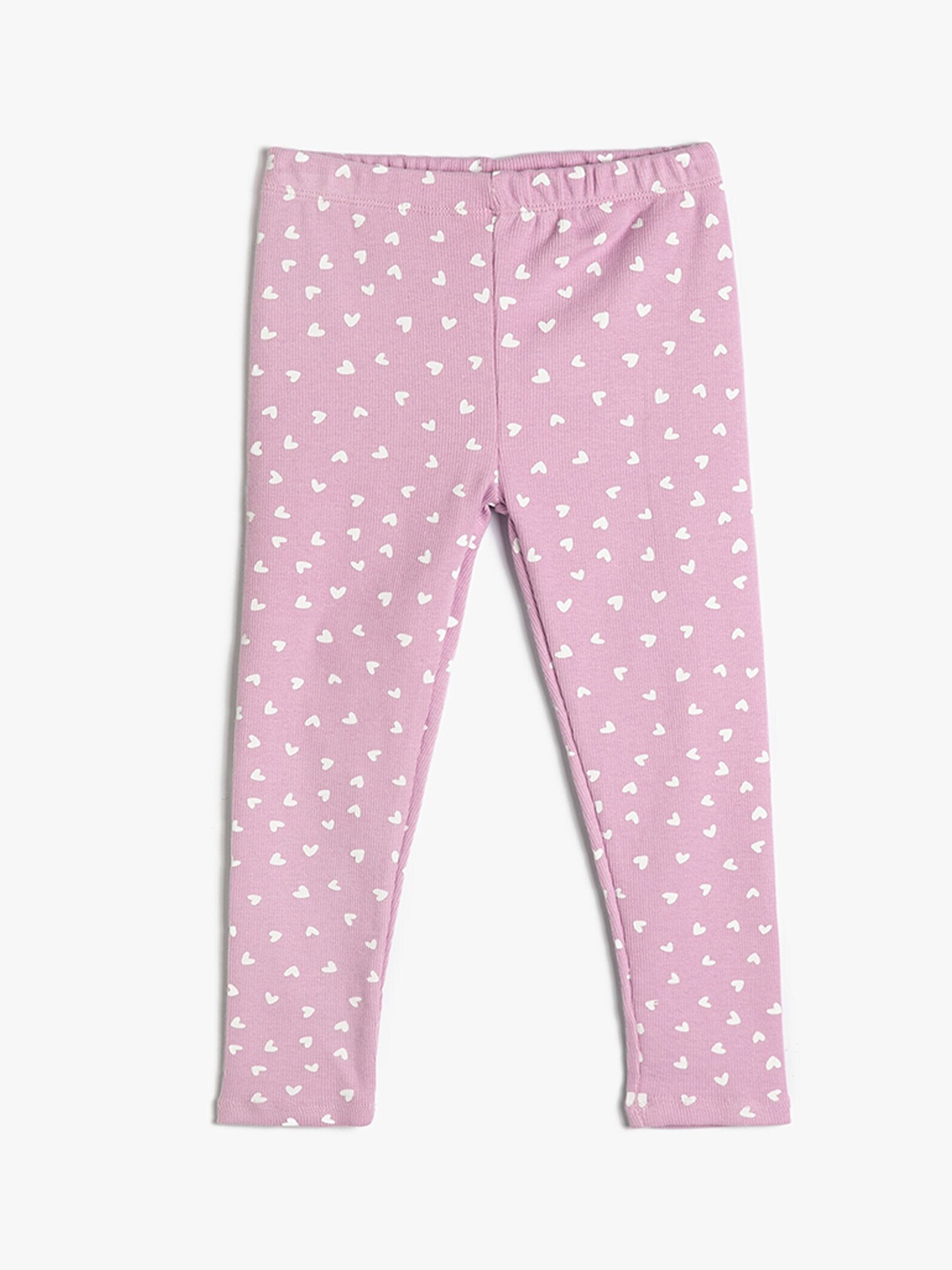 

Koton Girls Printed Ankle Length Leggings, Purple