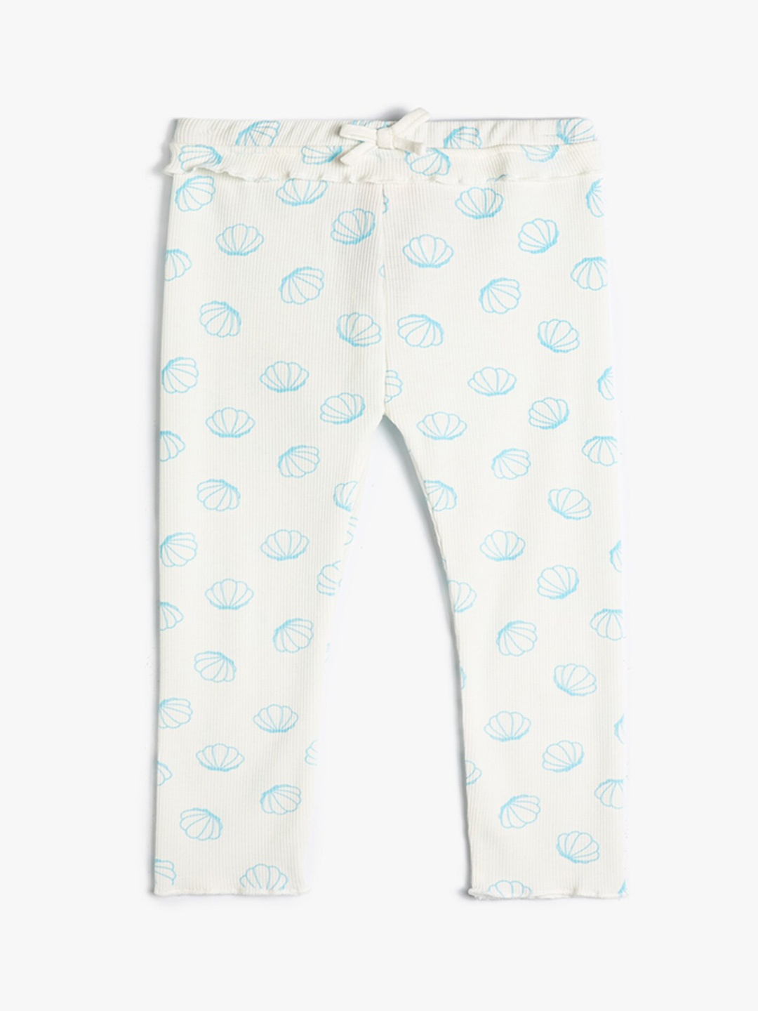 

Koton Girls Printed Ankle Length Leggings, White