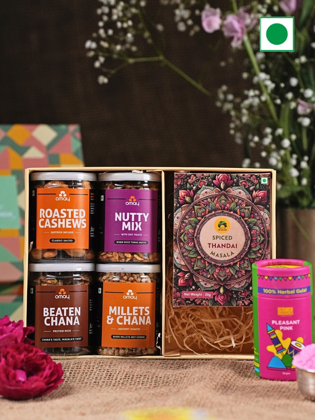 

Omay Foods Gourmet Treats Holi Gift Box, Multi