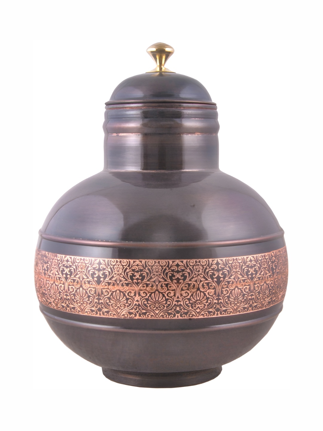 

Shivshakti Arts Black & Brown Copper Water Pot 6 L