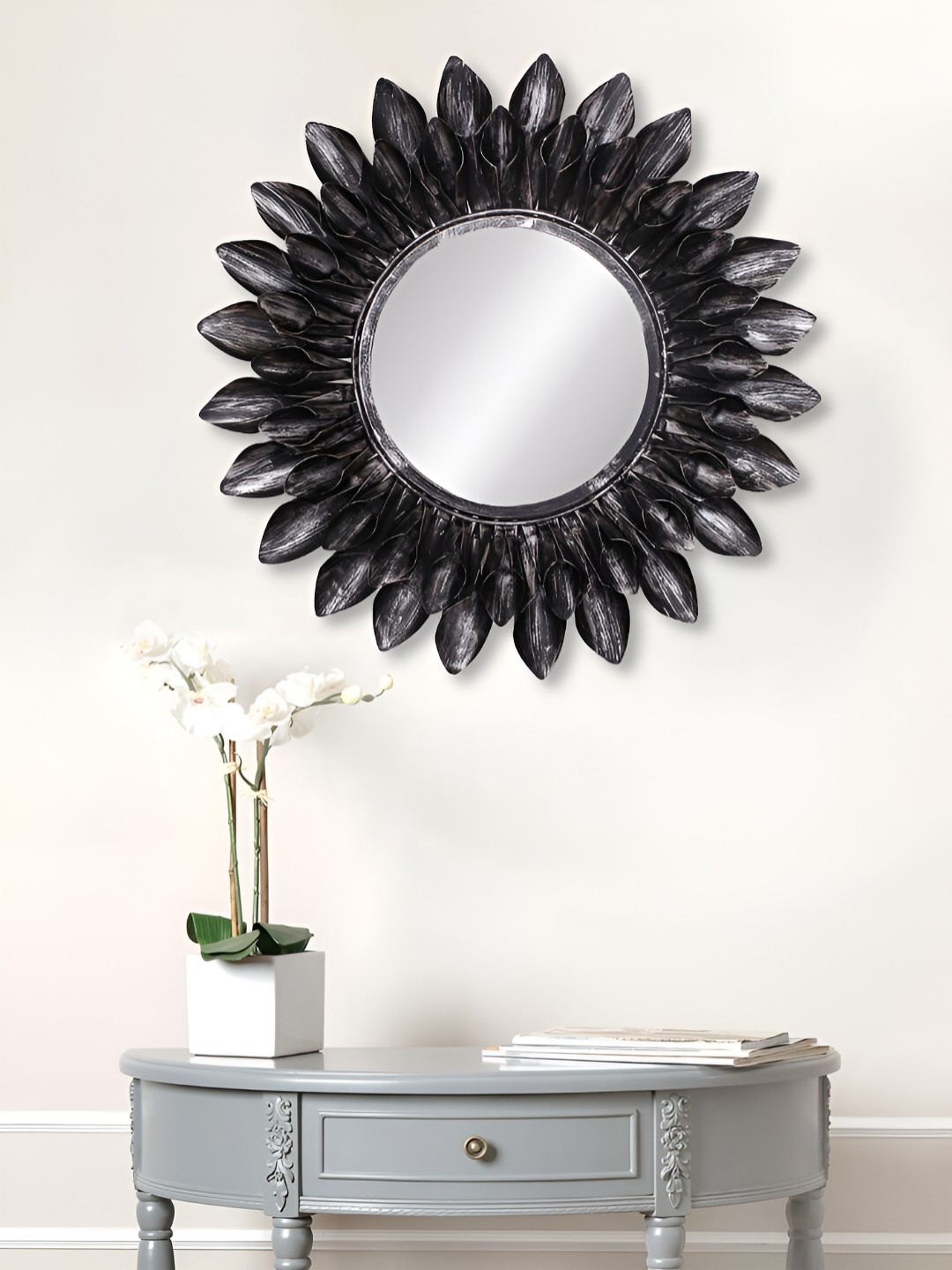 

Craft Smith Black Sunburst Design Wall Mirror