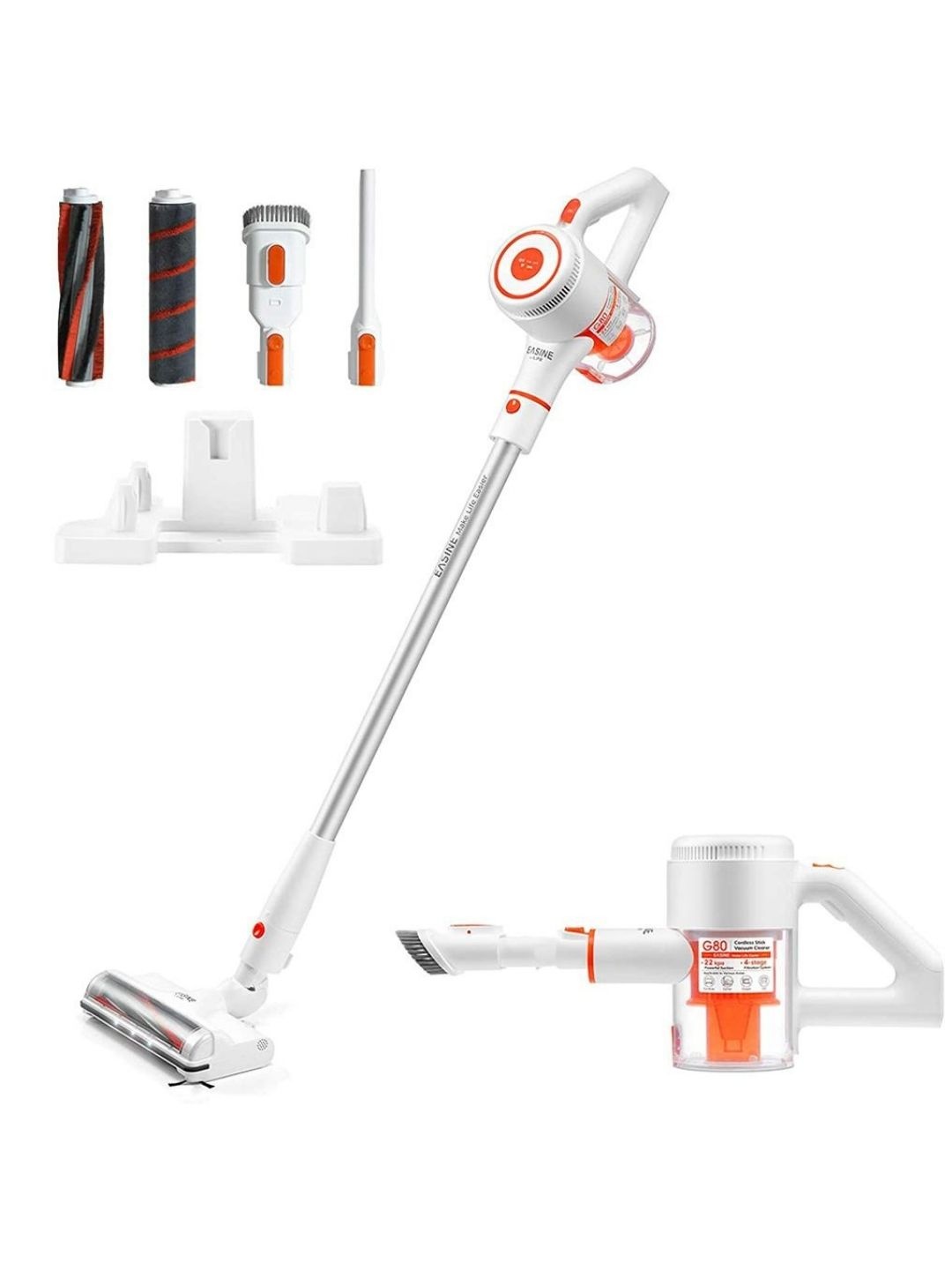 

ILIFE G80 Lightweight Cordless Vacuum, Orange