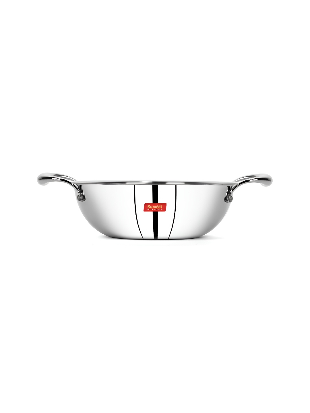

Sumeet Steel-Toned Tri-Ply Stainless Steel Dishwasher Safe Kadhai 2 ltr