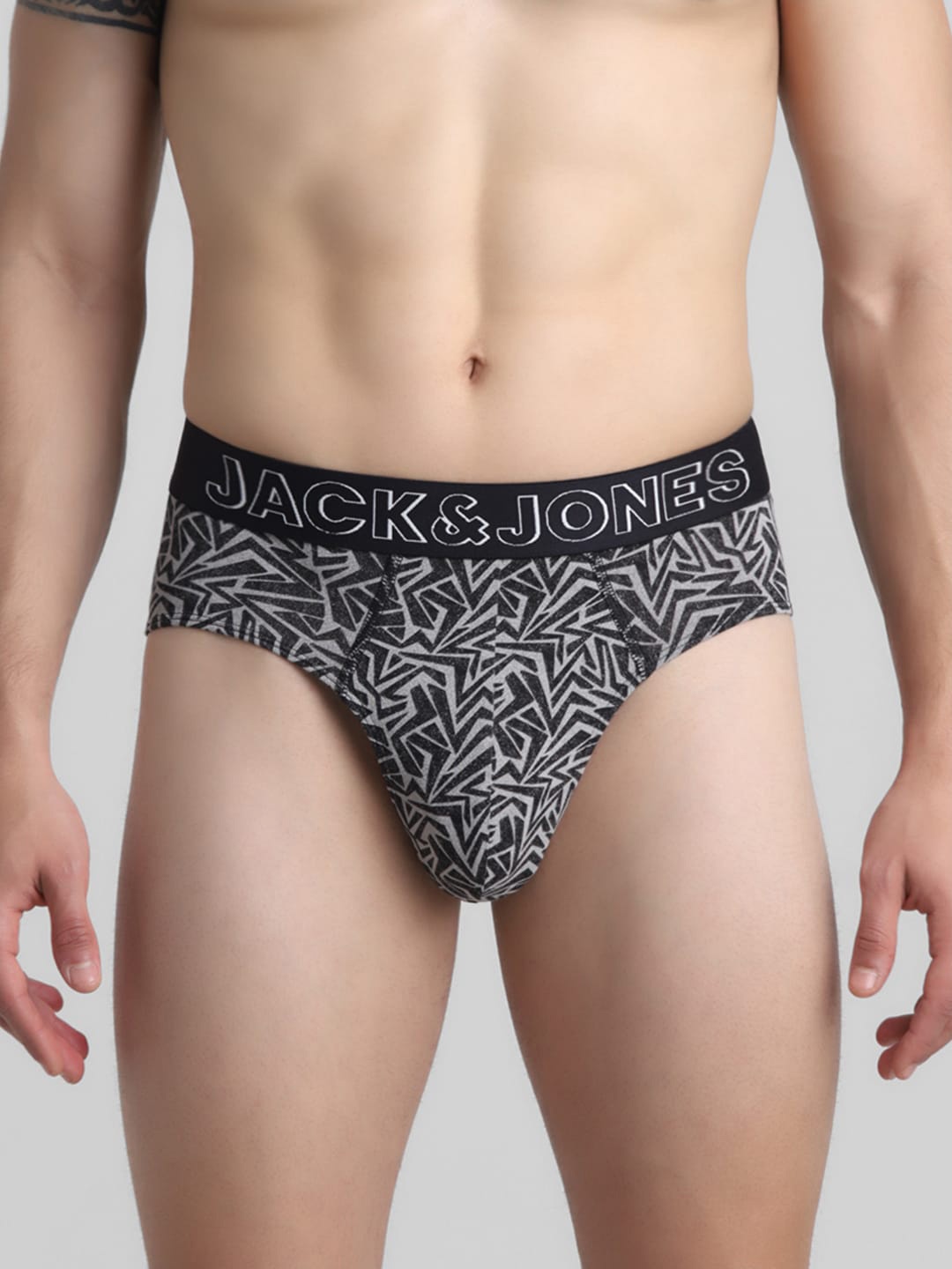 

Jack & Jones Printed Hipster Briefs 2672598001, Black