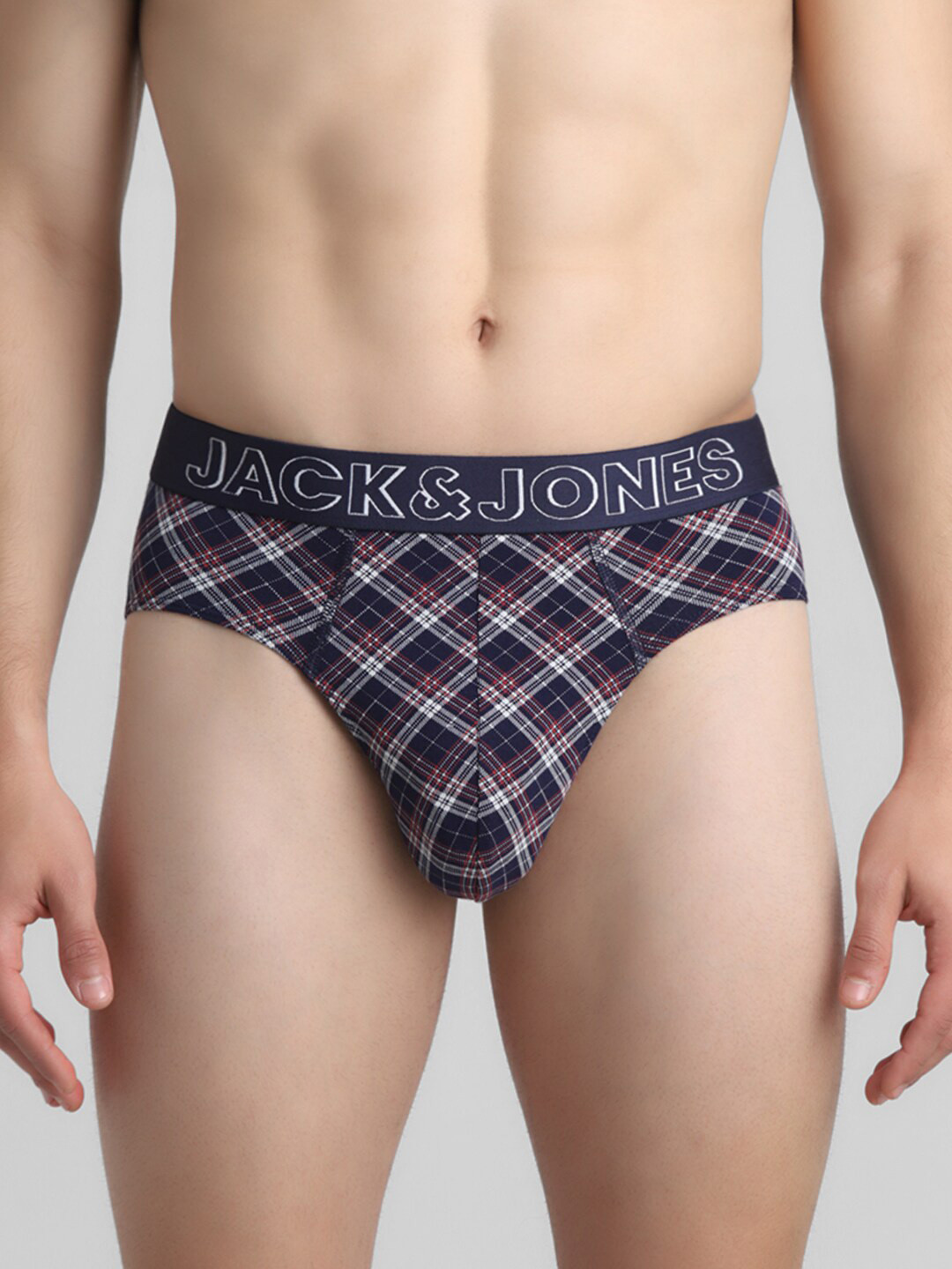 

Jack & Jones Printed Mid-Rise Briefs 2672601001, Navy blue