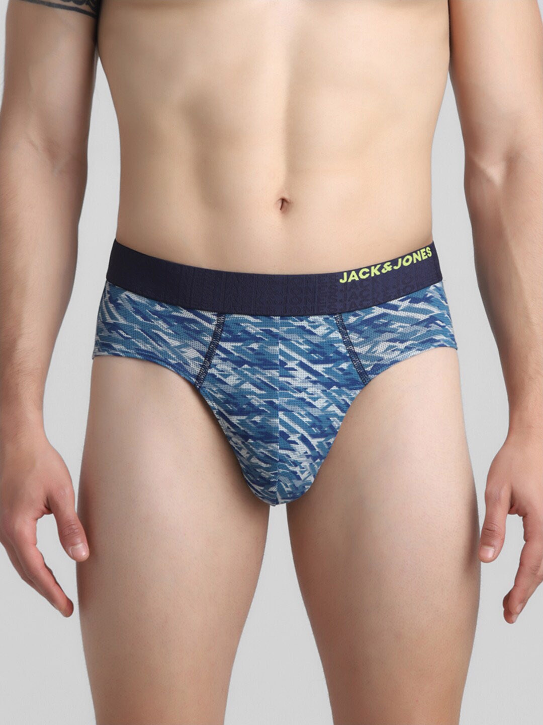 

Jack & Jones Printed Low-Rise Basic Briefs 2672585001, Blue