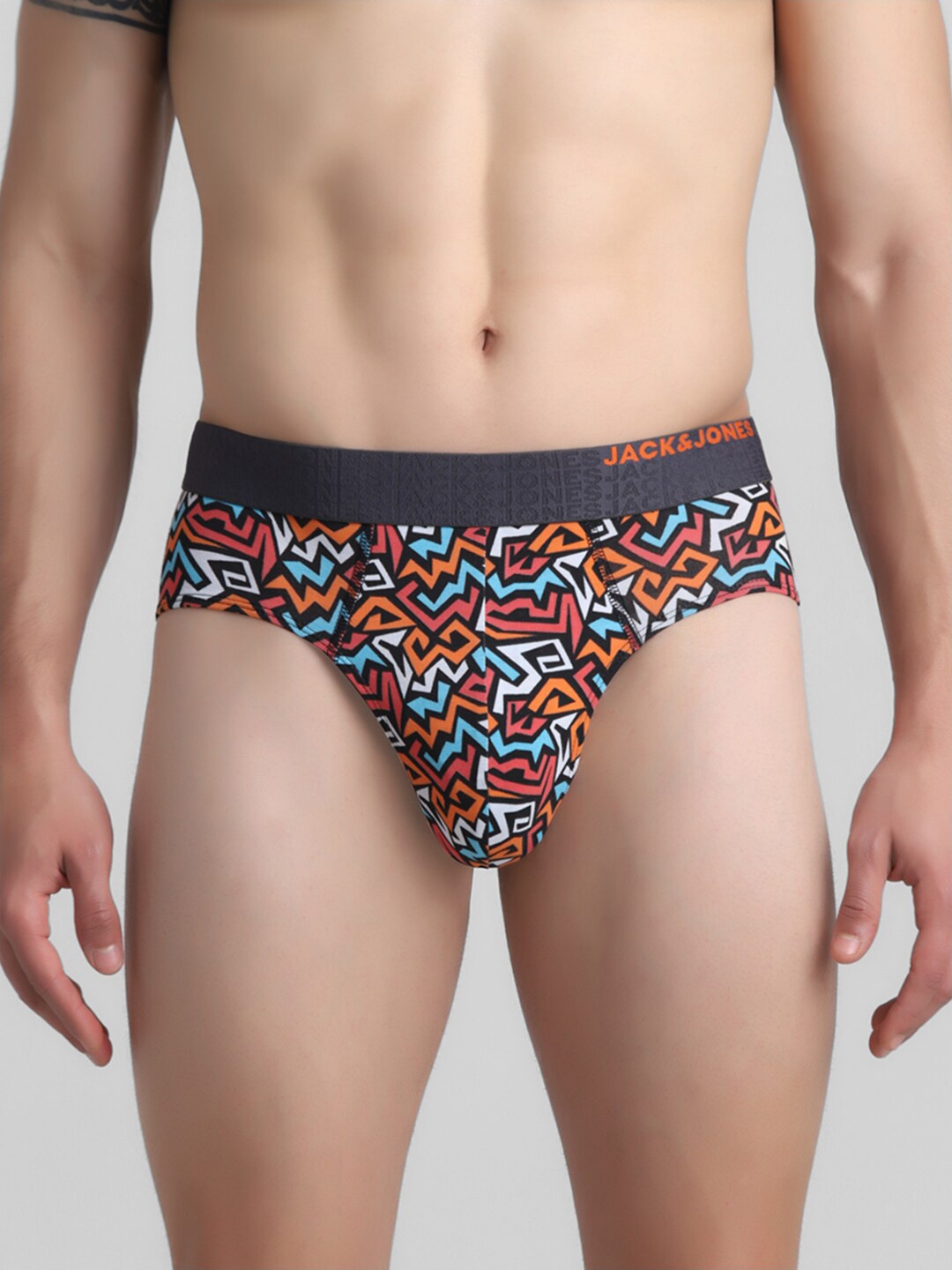 

Jack & Jones Printed Hipster Briefs 2672597001, Black