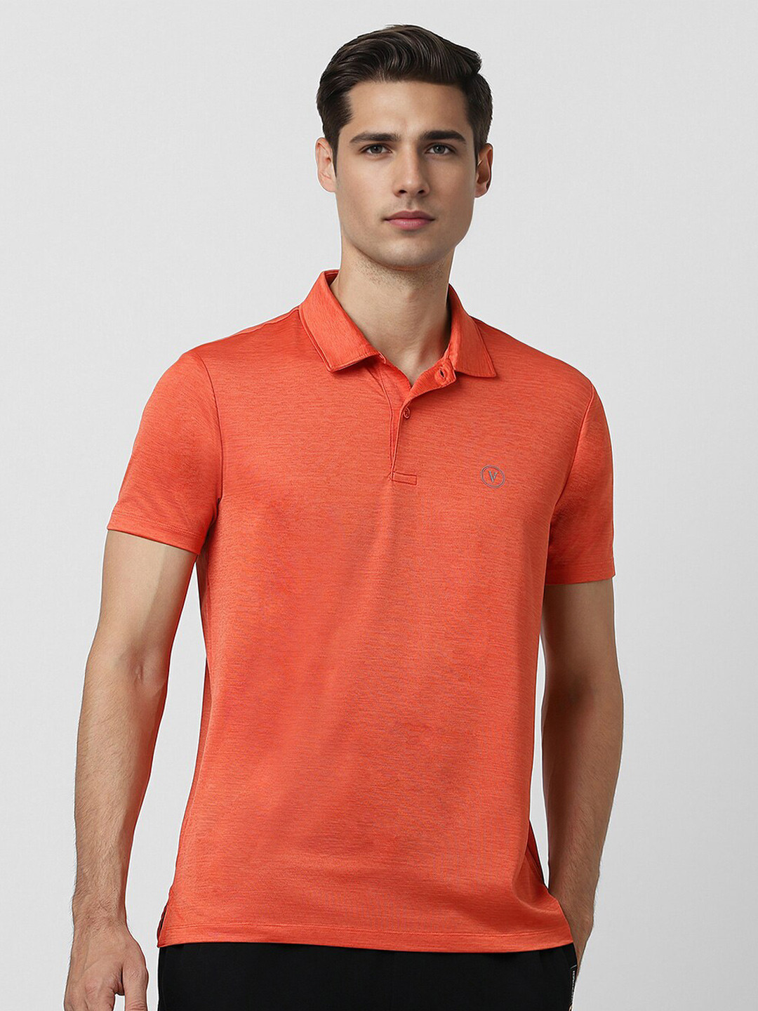 

Van Heusen Flex Polo Collar Short Sleeves T-shirt, Orange