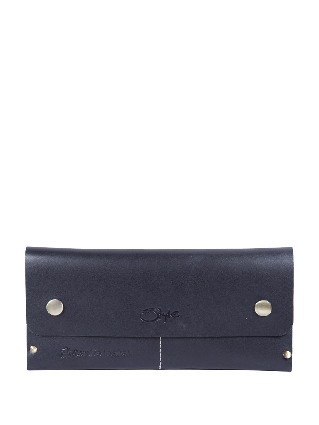 

Style Shoes Men Leather Card Holder Wallet, Navy blue