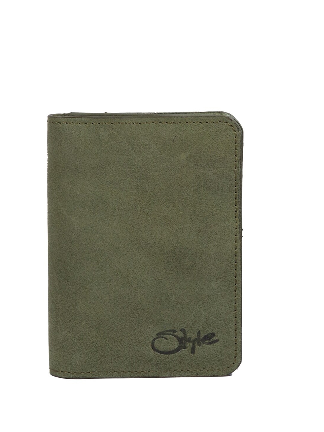 

Style Shoes Men Leather Card Holder Wallet, Green