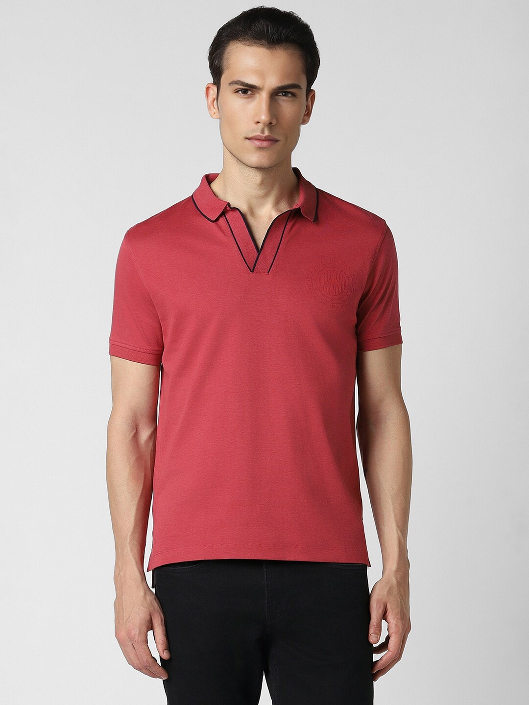 

Van Heusen Sport Polo Collar Short Sleeves Cotton T-shirt, Red