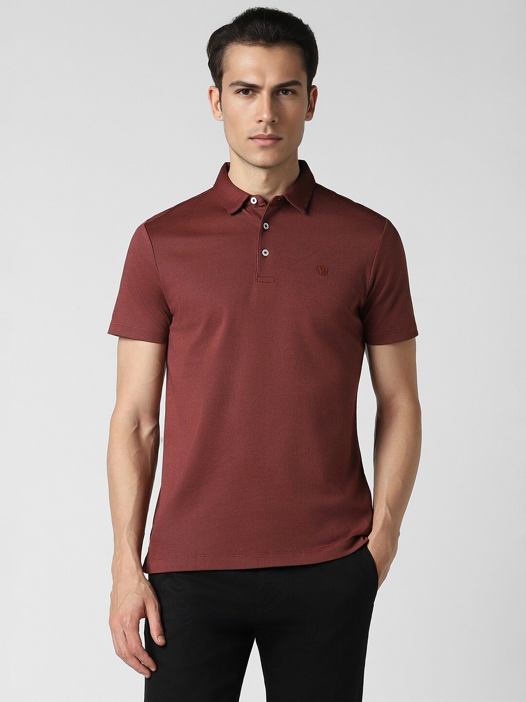 

Van Heusen Sport Polo Collar Short Sleeves Cotton T-shirt, Maroon