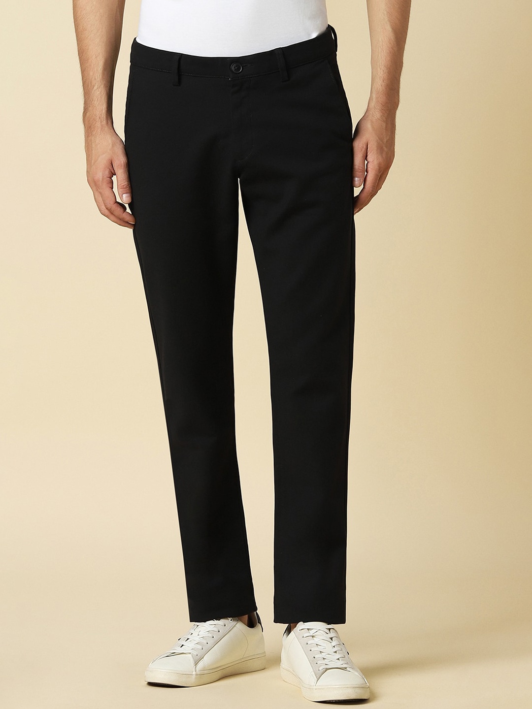 

Allen Solly Slim Fit Trousers, Black