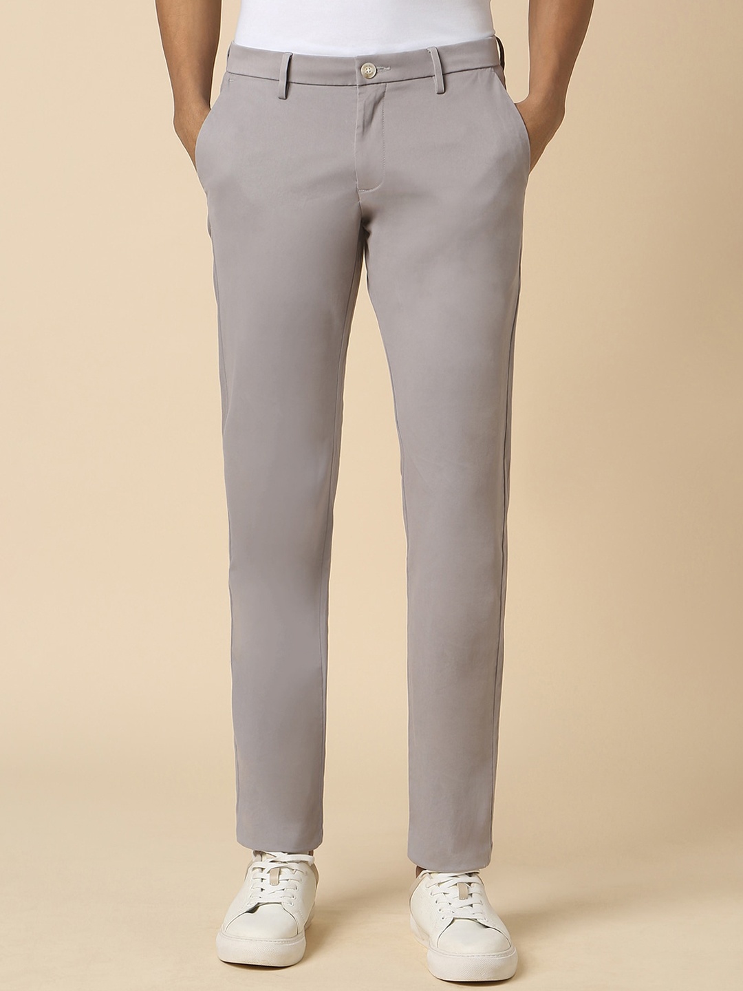 

Allen Solly Slim Fit Trousers, Grey